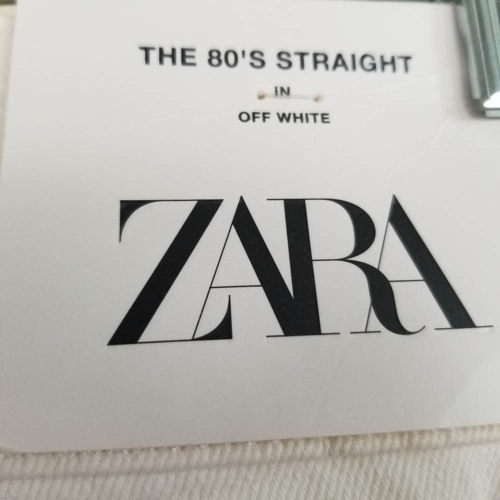 Zara 80's Straight High Rise Button Fly Jeans Size 4 NWT - Picture 5 of 6